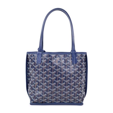 goyard blue tote small|maison goyard tote bag price.